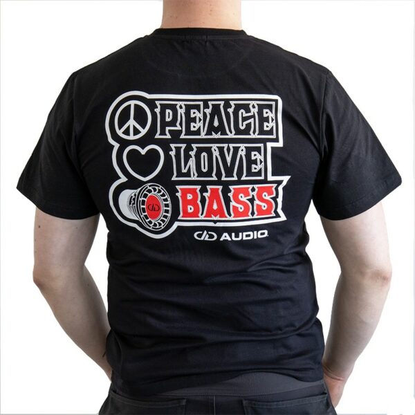 DD T SHIRT L LOVE PEACE BASS 2