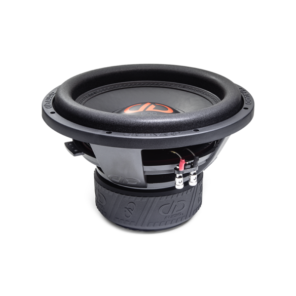 600f Series Subwoofers photo angled top to bottom showing surround basket motor boot 2 1